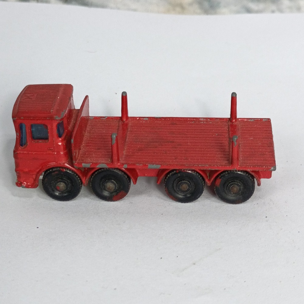 Matchbox Series No 10 Pipe Truck Ergomatic Cab Lesney England Red Painted ed